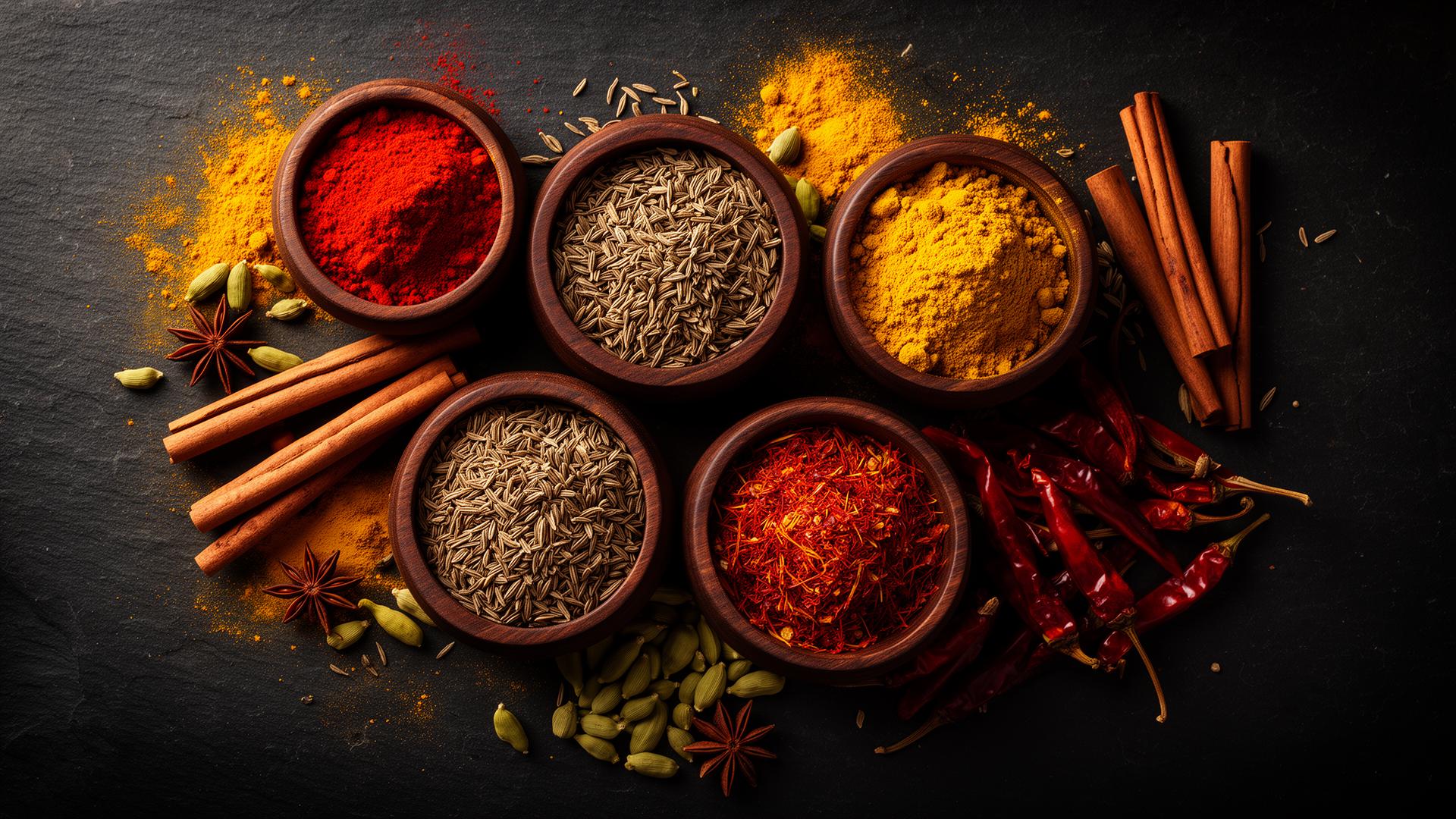 Traditional Indian spices freshly ground at Arshi Masale, Kankavli
